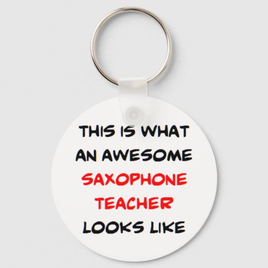 Saxophonlehrer, großartig schlüsselanhänger (Vorderseite)