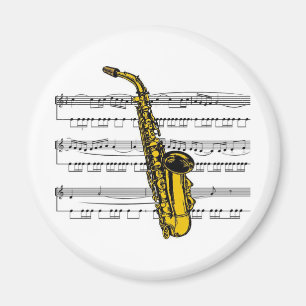 Saxophonmusical 13 B Magnet