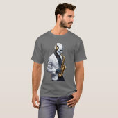 Saxophonroboter T-Shirt (Vorne ganz)
