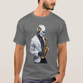 Saxophonroboter T-Shirt (Vorderseite)