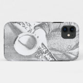 Saxophonspieler Case-Mate iPhone Hülle (Rückseite (Horizontal))