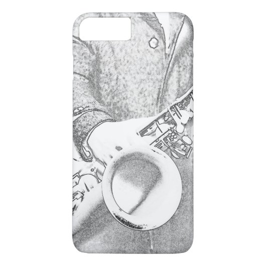 Saxophonspieler Case-Mate iPhone Hülle (Rückseite)