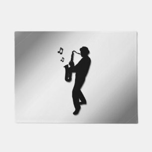 Saxophonspieler Fußmatte