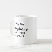 Saxophonspieler Kaffeetasse (Vorderseite Links)