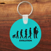 Saxophonspieler Schlüsselanhänger (Vorderseite)