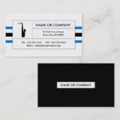 Saxophonstreifen Visitenkarte (Vorne/Hinten)