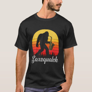 Saxquatch Sasquatch Saxophone Funny Bigfoot Pub T T-Shirt