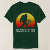 Saxsquatch Retro Sunset T-Shirt (Design vorne)