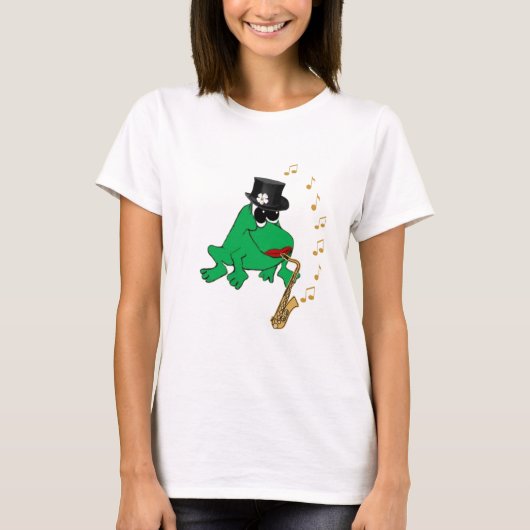 Saxy Frosch T-Shirt (Vorderseite)