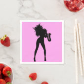 Saxy Lady Art Serviette (Beispiel)