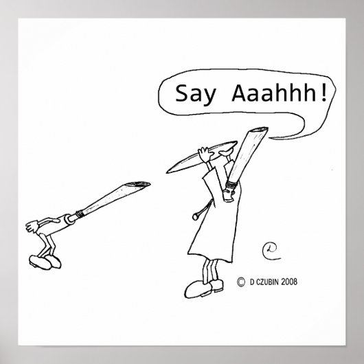 Say Ahhh Poster (Vorne)