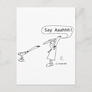 Say Ahhh Postkarte