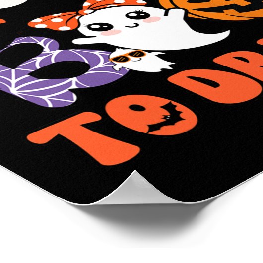 Say Boo to Drugs Funny Halloween Red Ribbon Woche  Poster (Ecke)