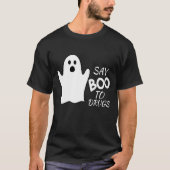 Say Boo zu Drogen Halloween Red Ribbon Week Awaren T-Shirt (Vorderseite)