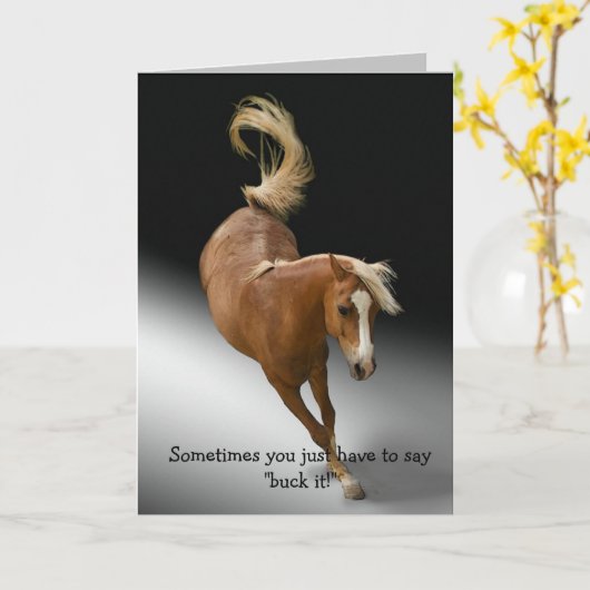 Say Buck it Retirement Karte (Gelbe Blume)