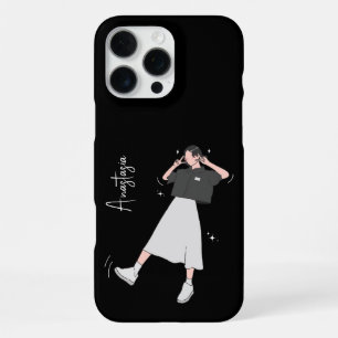 "Say Cheese" Ästhetische Girl individuell anpassba iPhone 16 Pro Max Hülle