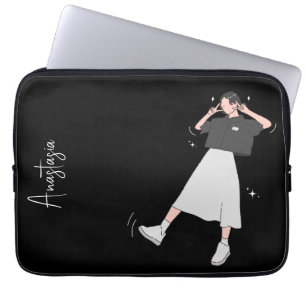 "Say Cheese" Ästhetische Girl individuell anpassba Laptopschutzhülle
