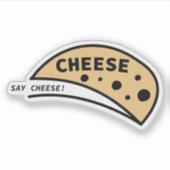 Say Cheese Aufkleber (Vorderseite)