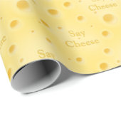 "Say Cheese" Creamy Swiss Cheese Niedlich individu Geschenkpapier (Rolleneckpunkt)