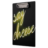 Say Cheese Neon Lights Klemmbrett (Links)