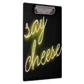 Say Cheese Neon Lights Klemmbrett (Rechts)