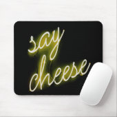 Say Cheese Neon Lights Mousepad (Mit Mouse)