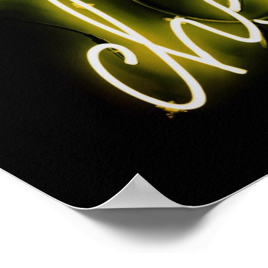 Say Cheese Neon Lights Poster (Ecke)