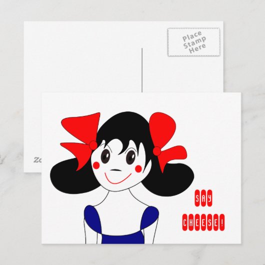 Say Cheese Postcard Postkarte (Vorne/Hinten)