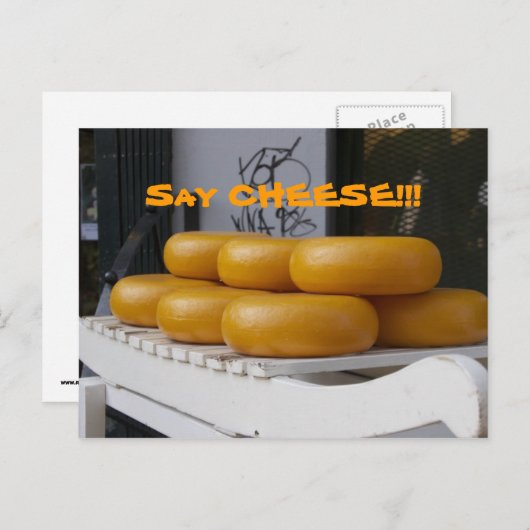 Say Cheese Postcard Postkarte (Vorne/Hinten)