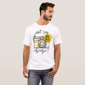 "Say Cheese" Retro Camera Fotograf Fotografie T-Shirt (Vorne ganz)