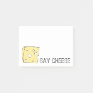 Say Cheese Swiss Wedge Holey Feinschmecker Post-it Klebezettel
