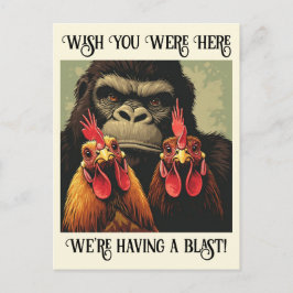 “Say Cheesy” Cheesy Chicken Postkarte