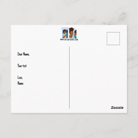 Say Daddy Postkarte (Rückseite)