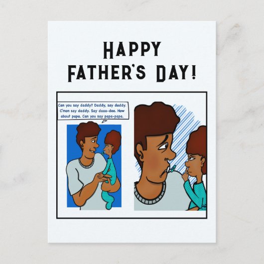 Say Daddy Postkarte (Vorderseite)