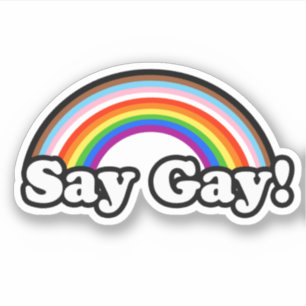 Say Gay Aufkleber