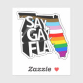 SAY GAY FLA AUFKLEBER (Blatt)