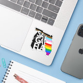SAY GAY FLA AUFKLEBER (Laptop mit iPhone)