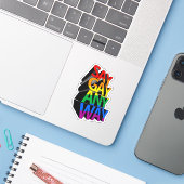 SAY GAY JEDE ART AUFKLEBER (Laptop mit iPhone)