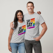 Say Gay - Rainbow Bars T-Shirt (Unisex)