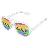 SAY GAY RAINBOW SUNGLASSEN PARTYBRILLE (Schrägansicht)