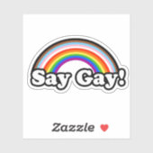 Say Gay Sticker (Blatt)