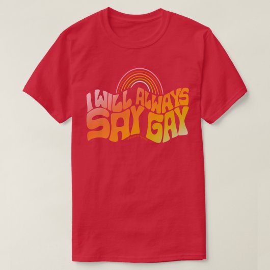 Say Gay T-Shirt (Design vorne)