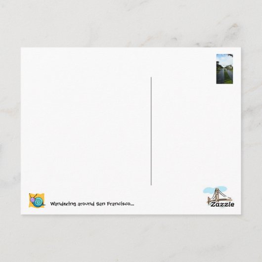 Say Good-Bye nach San Francisco ... Postkarte (Rückseite)