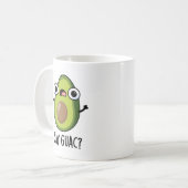 Say Guac Funny Avocado Pun Kaffeetasse (Vorderseite Links)