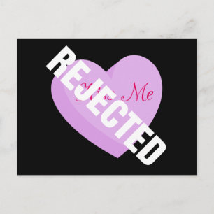 Say Happy Valentines with Rejection & Breakfast Feiertagspostkarte