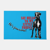 Say hello Great Dane Fußmatte (Vorderseite)