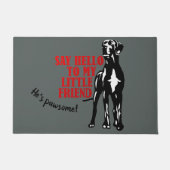 Say hello Great Dane Fußmatte (Vorderseite)