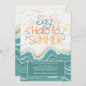 Say Hello to Summer Invasion Einladung (Vorne/Hinten)