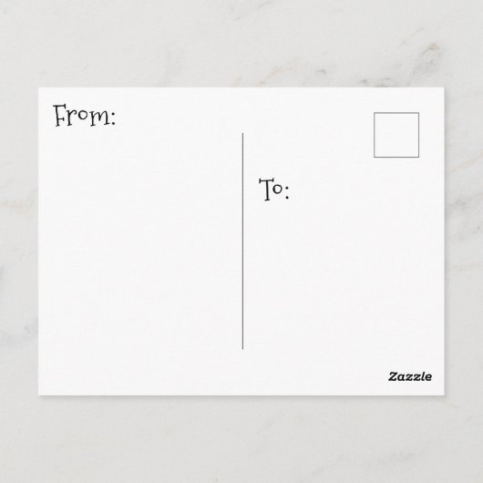 Say Hi mit diesem niedlichen Elephant Themed Postkarte (Rückseite)