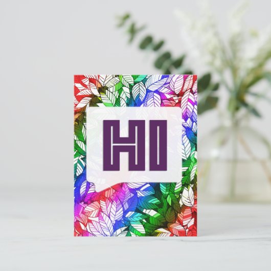 Say Hi Postkarte (Stehend Vorderseite)